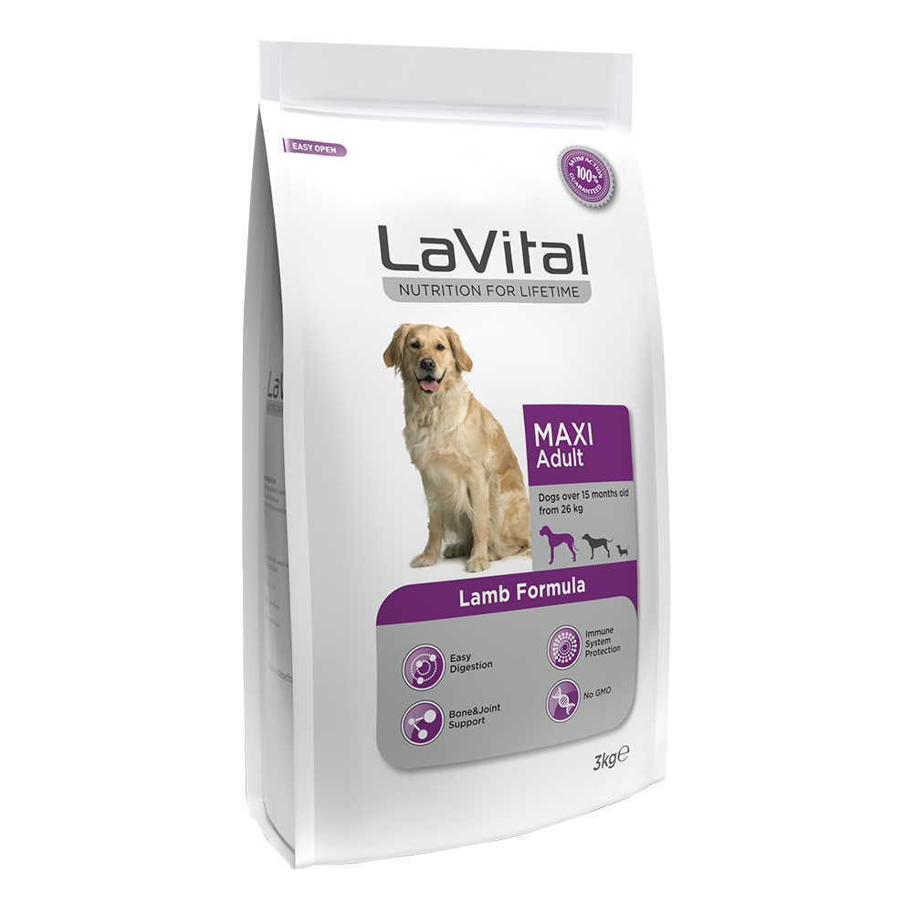 Büyük Irk Yavru Kuru Köpek Maması (Maxi Adult) Kuzu Etli